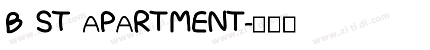 B ST APARTMENT字体转换